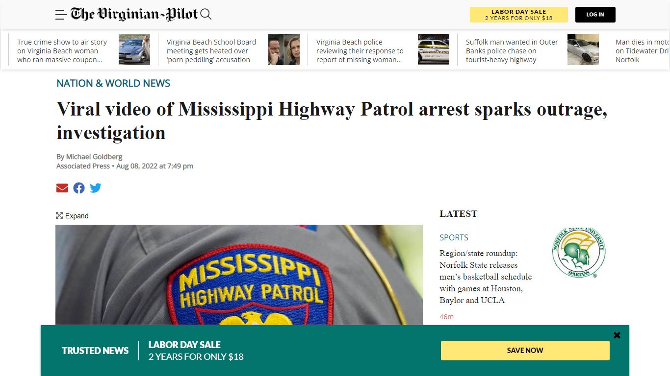 Viral video of Mississippi Highway Patrol arrest sparks outrage ...